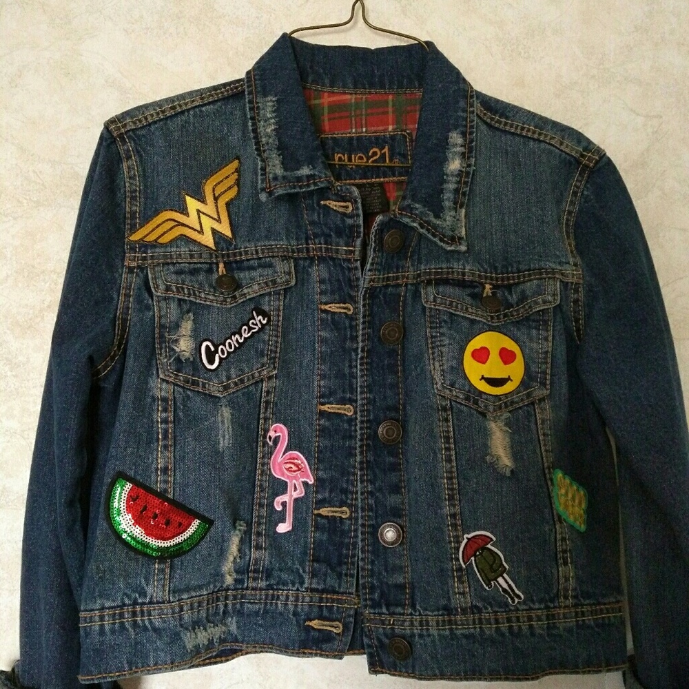 Embroidery jean jacket